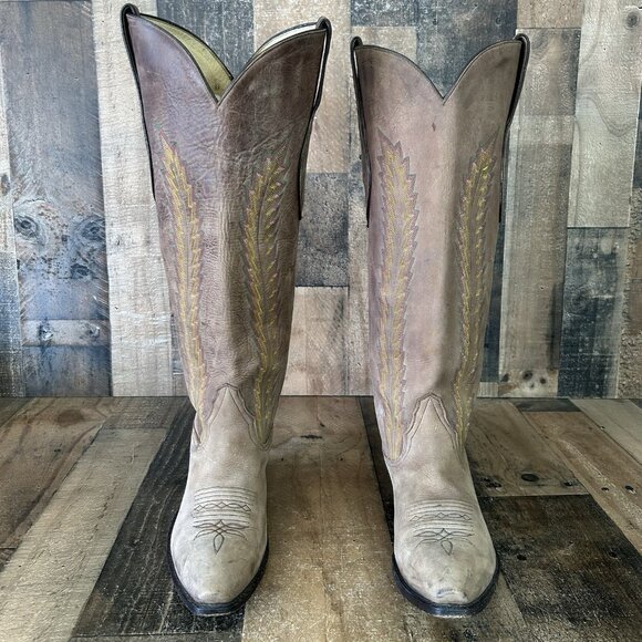 Larry Mahan Tall Western Cowboy Boots Mens 10 D - Picture 9 of 14